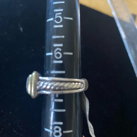 Authentic David Yurman 18k Gold & Sterling Silver Diamond Ring Rings